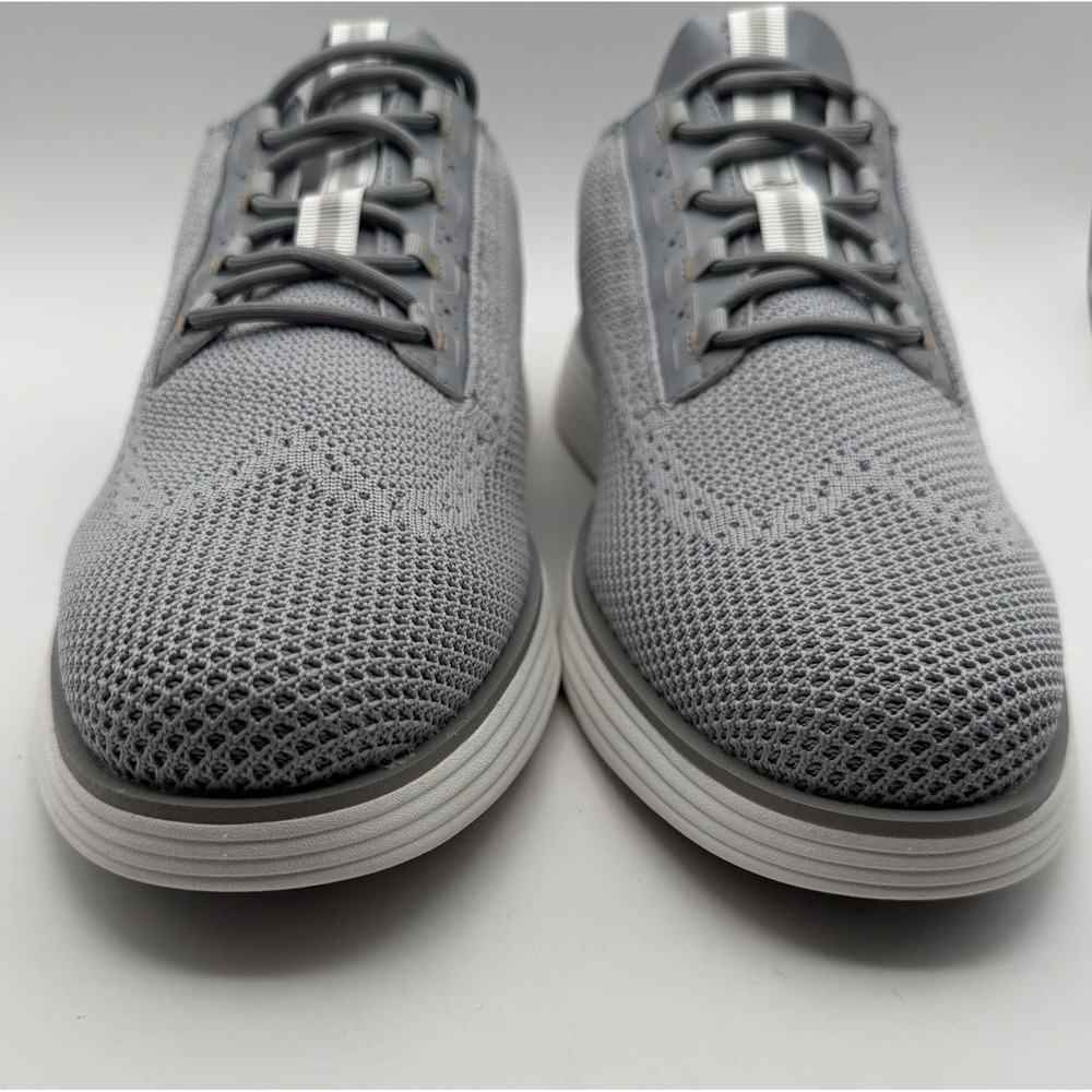 Bruno Marc Knit Oxford Men's Shoes Sz 12 Gray Wingtip Brogue Excellent Condition - Picture 5 of 8
